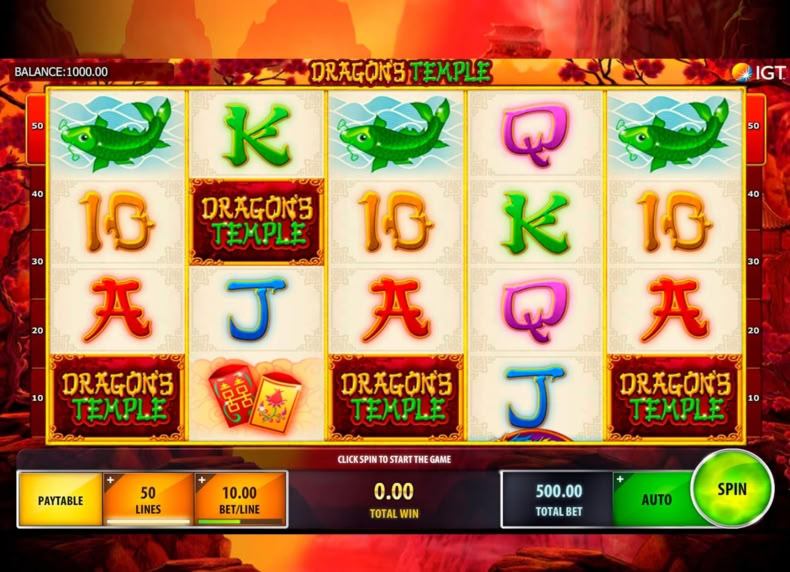 Dragon's Temple game - play for free