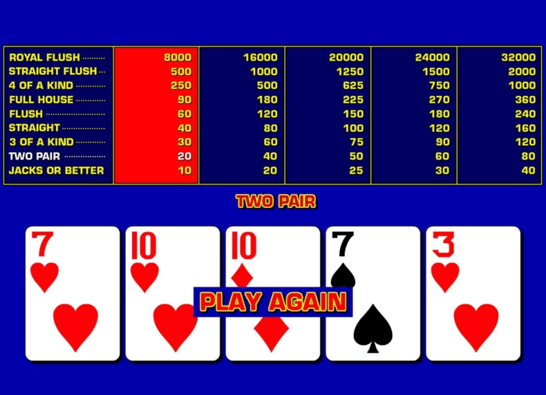 Game King Jacks or Better game - play for free