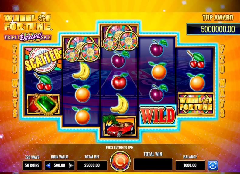 Wheel of Fortune - Triple Extreme Spin game - play for free