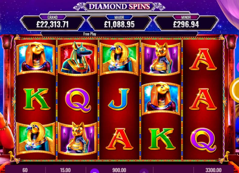 Mistress of Egypt - Diamond Spins game - play for free