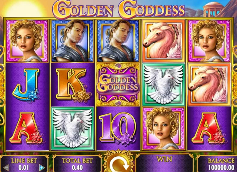 Mega Jackpots - Golden Goddess game - play for free