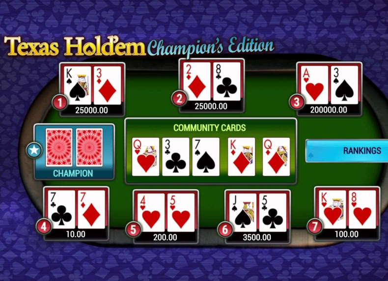 Texas Hold'em Champion's Edition game - play for free