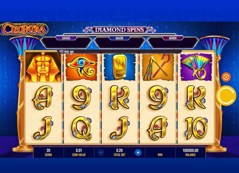 Cleopatra Diamond Spins game - play for free