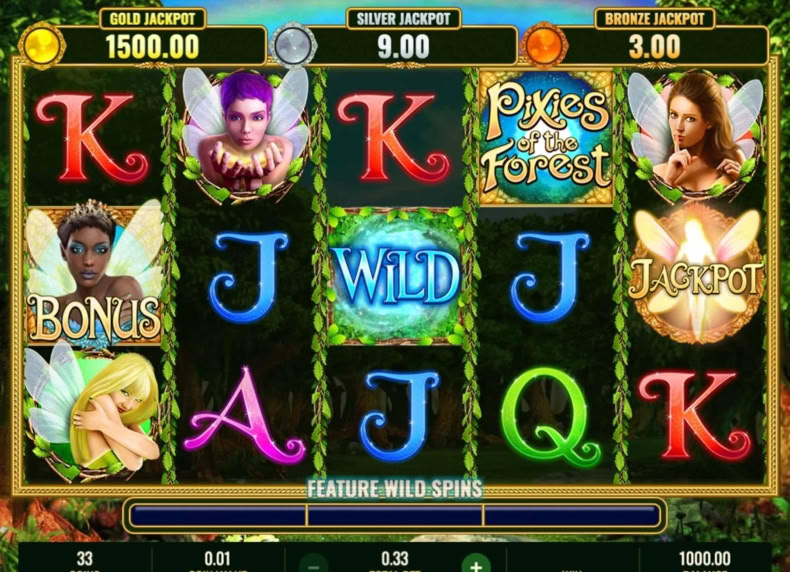 Pixies of the Forest II Non-Progressive Jackpots game - play for free