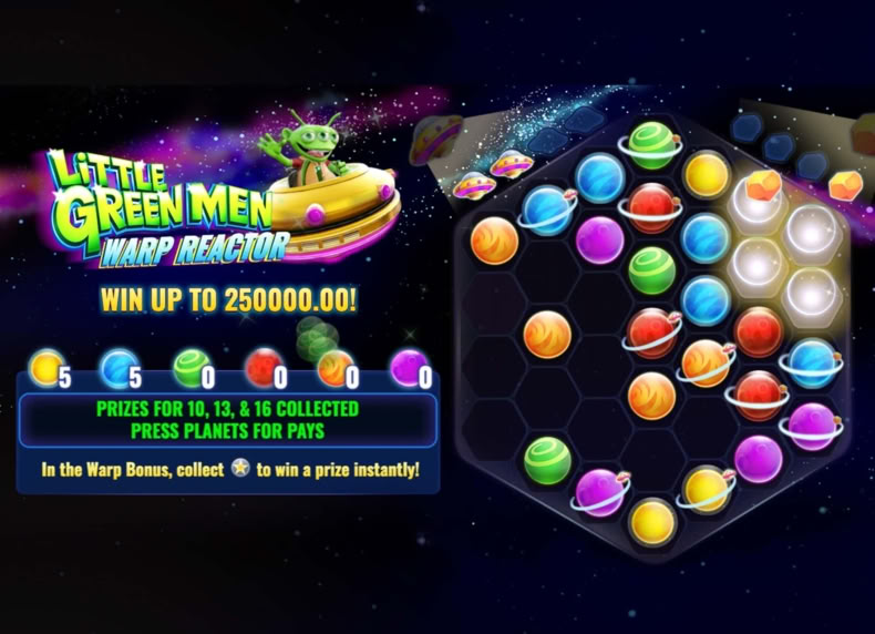 Little Green Men Warp Reactor game - play for free