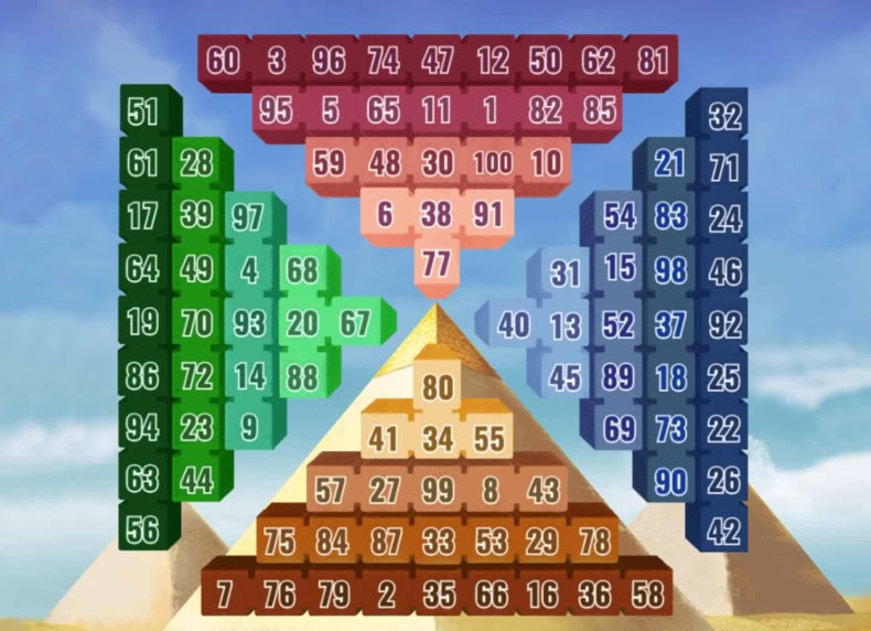 Pyramidion Bingo game - play for free
