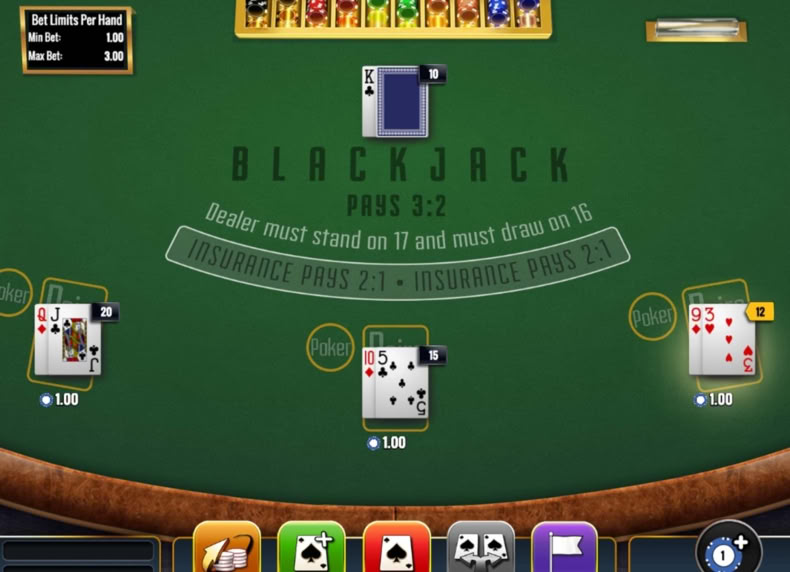 Blackjack Poker & Pairs with Surrender game - play for free