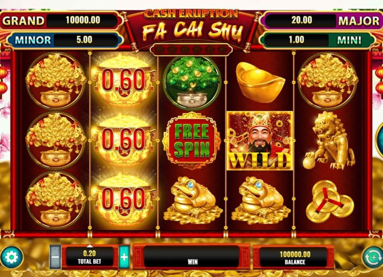 Cash Eruption Fa Cai Shu game - play for free