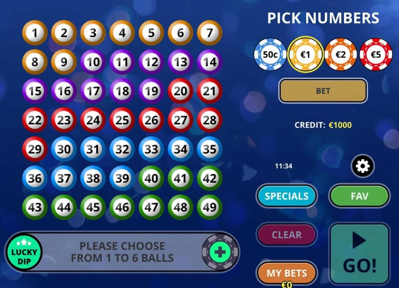 Rush Lotto game - play for free
