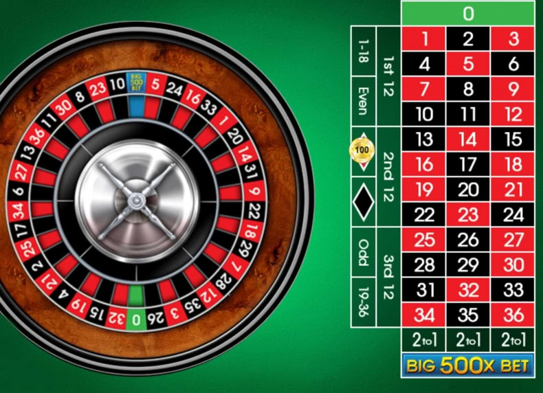 Big 500 Roulette game - play for free