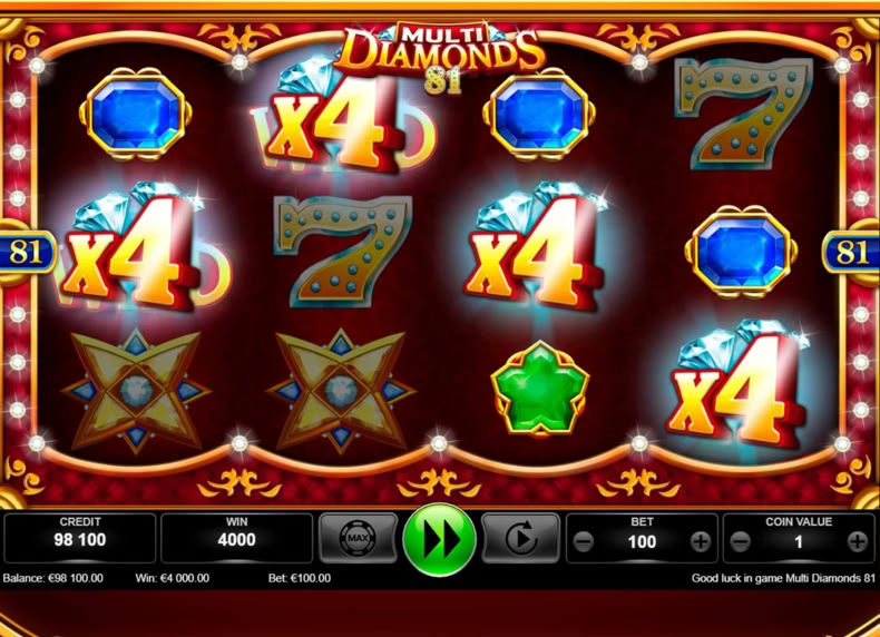 Multi Diamonds 81 game - play for free