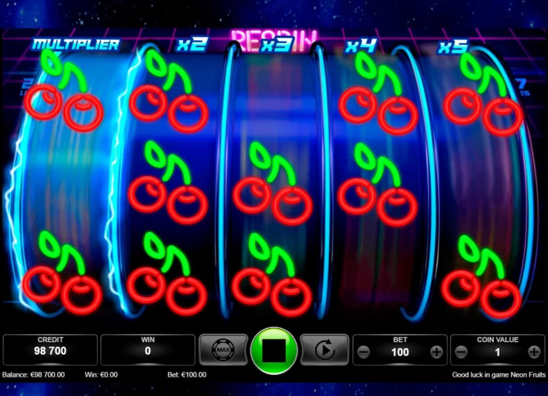 Neon Fruits game - play for free