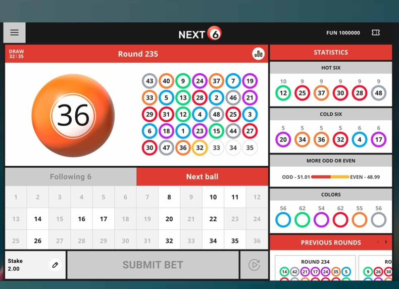 Next 6 game - play for free