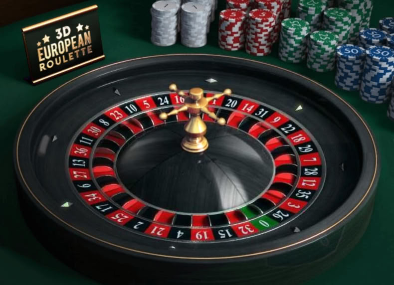 3D European Roulette game - play for free