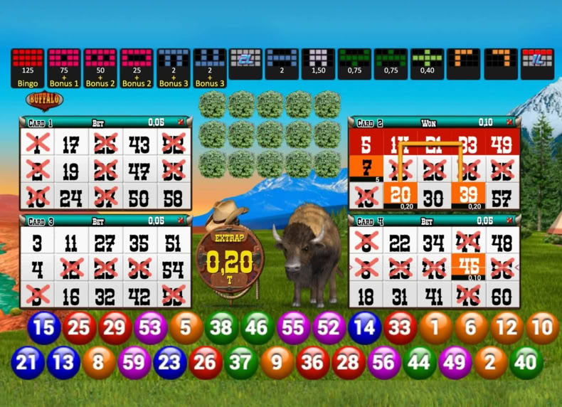 Buffalo Bingo game - play for free