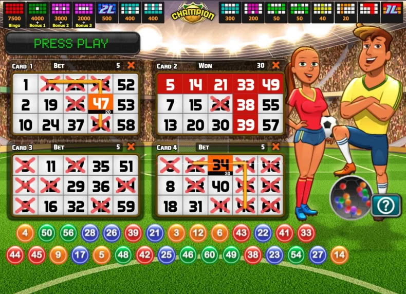 Champion Bingo game - play for free