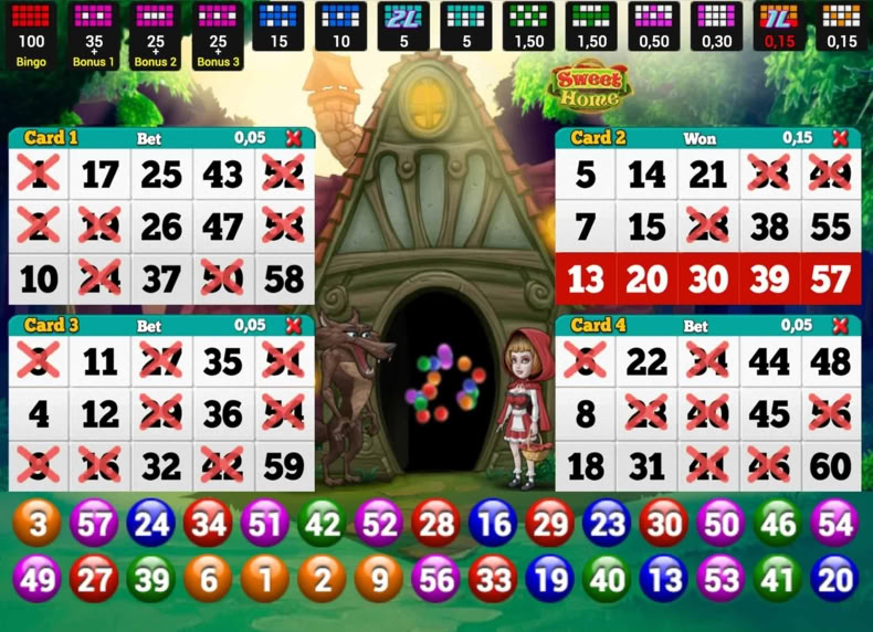 Sweet Home Bingo game - play for free