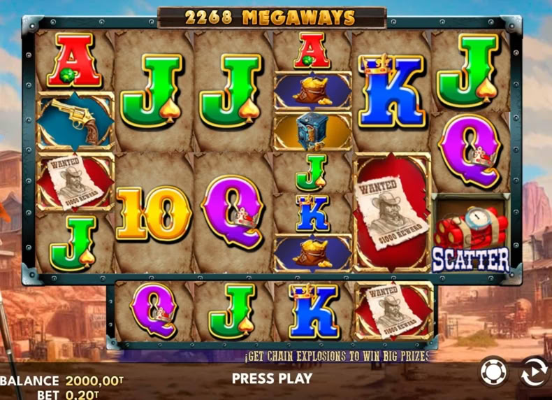 Lejano Oeste Mania Megaways game - play for free