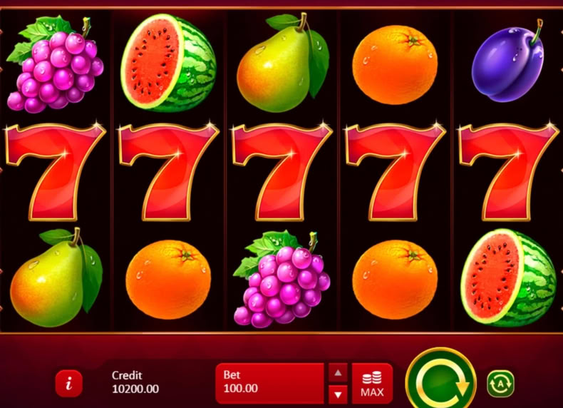 Imperial Fruits: 5 Lines game - play for free