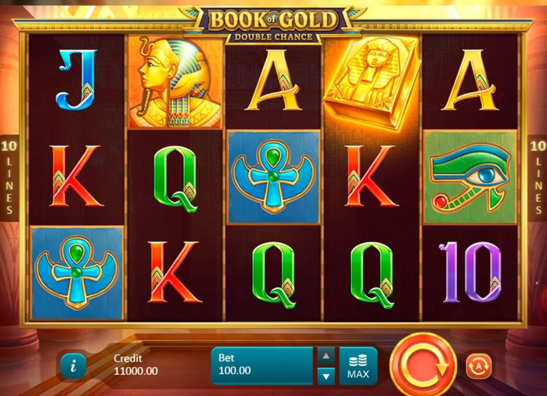 Book of Gold: Double Chance game - play for free