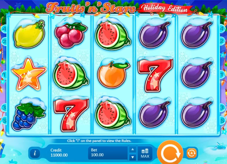 Fruits 'n' Stars: Holiday Edition game - play for free