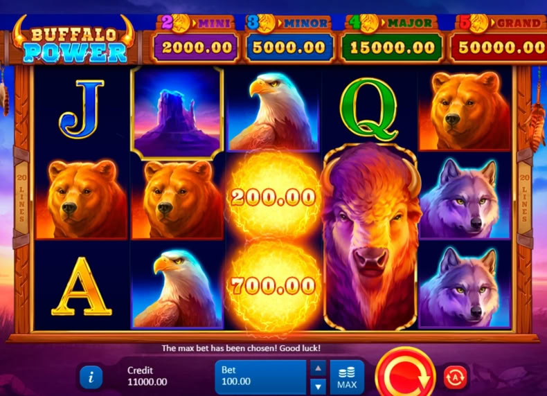 Buffalo Power: Hold and Win game - play for free