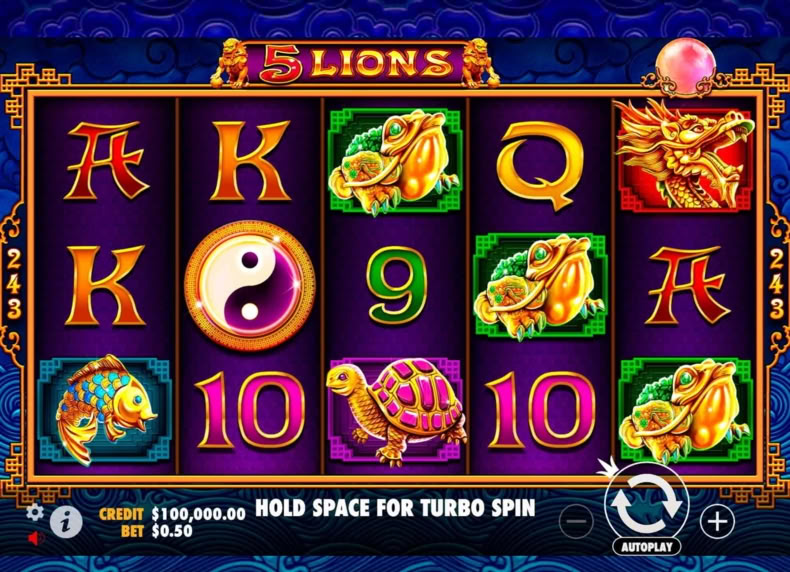 5 Lions™ game - play for free
