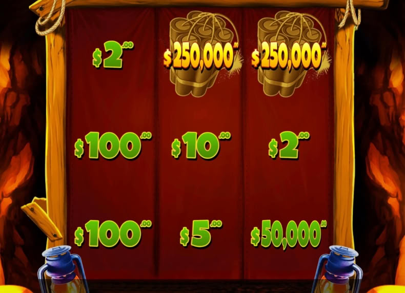 Gold Rush Scratchcard game - play for free