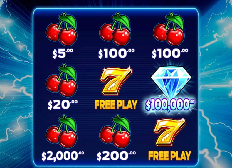 Diamond Strike Scratchcard game - play for free