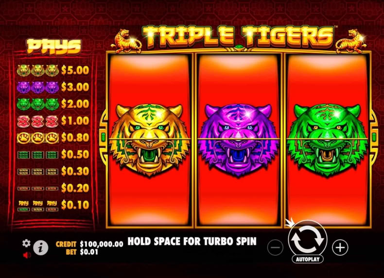 Triple Tigers™ game - play for free