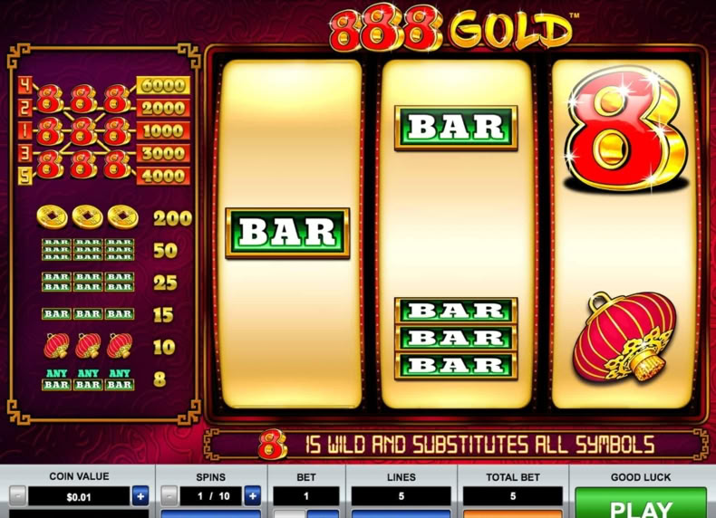 888 Gold™ game - play for free