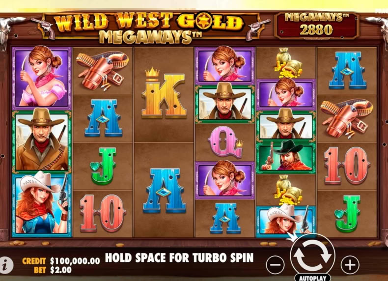 Wild West Gold Megaways game - play for free