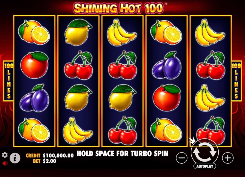 Shining Hot 100 game - play for free