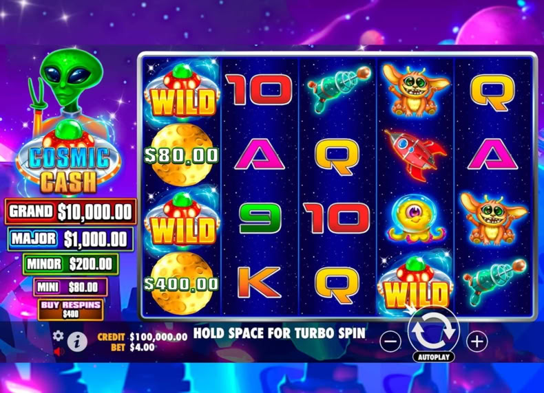 Cosmic Cash game - play for free