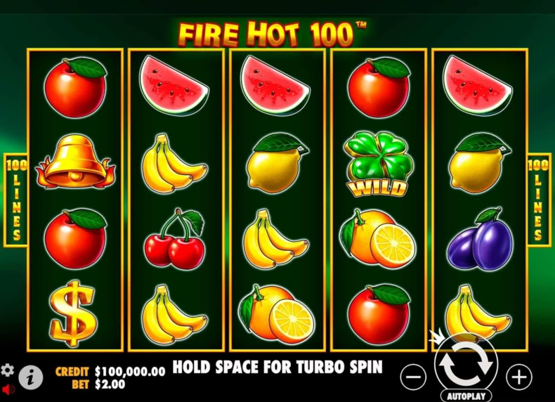 Fire Hot 100 game - play for free