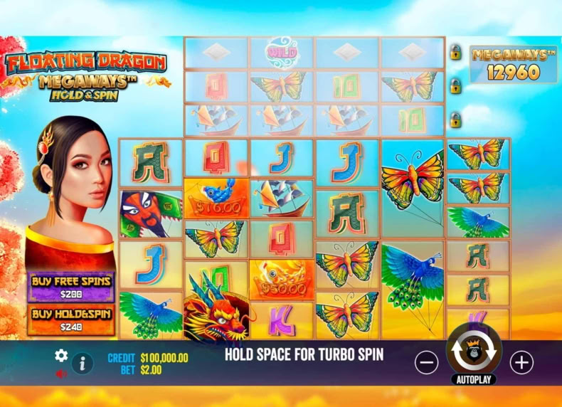 Floating Dragon Megaways game - play for free