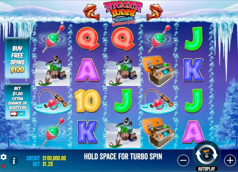 Bigger Bass Blizzard – Christmas Catch™ game - play for free