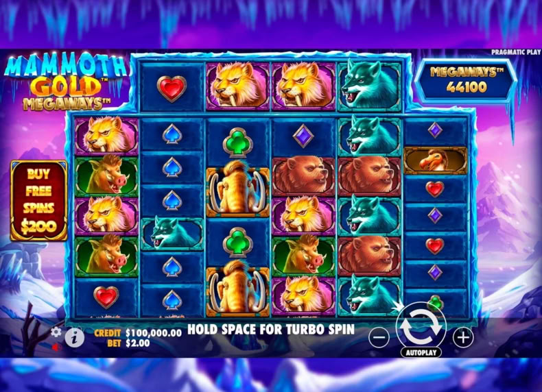 Mammoth Gold Megaways game - play for free