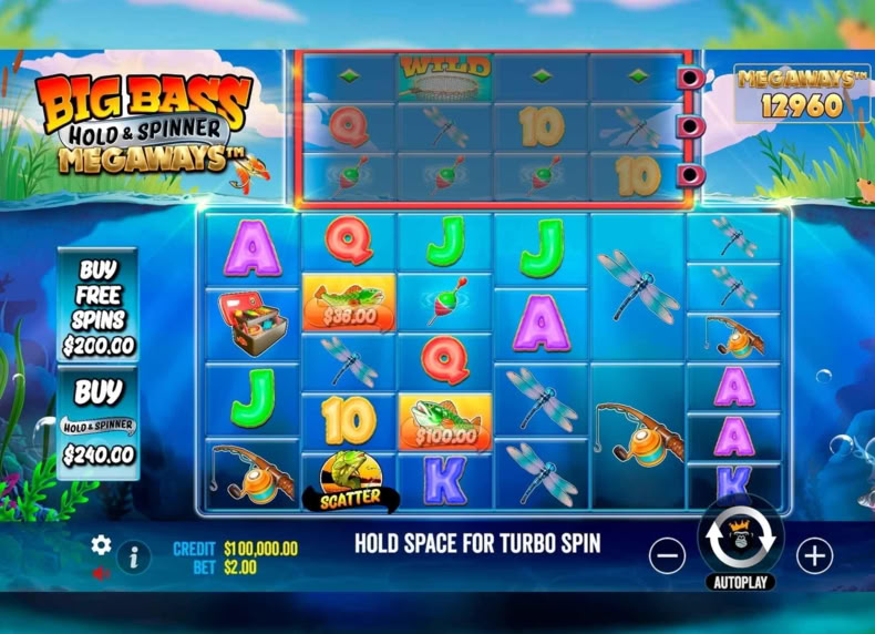 Big Bass Hold & Spinner Megaways™ game - play for free