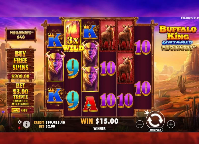 Buffalo King Untamed Megaways game - play for free