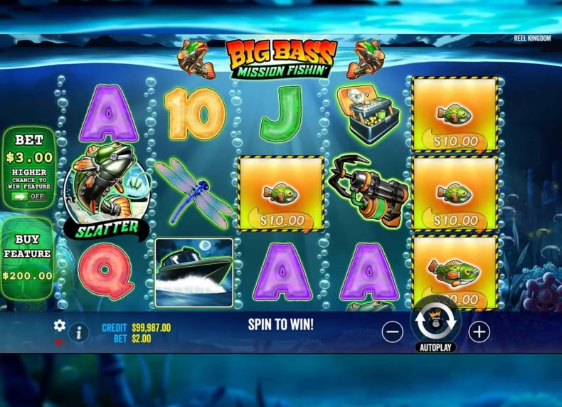 Big Bass Mission Fishin’ game - play for free