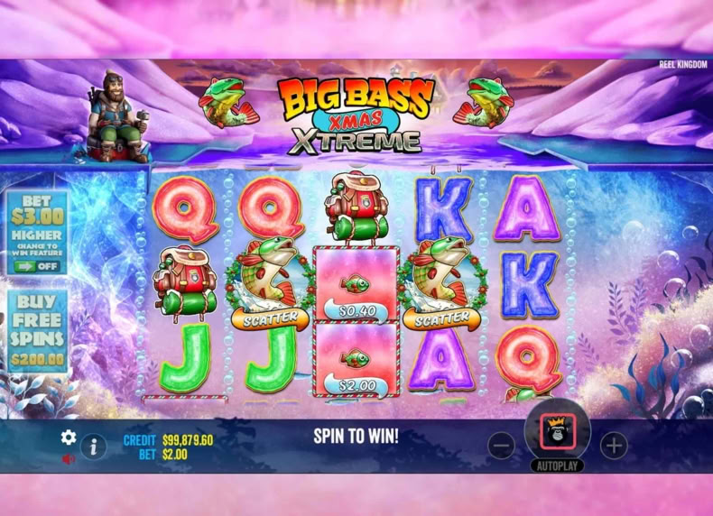 Big Bass Xmas Extreme game - play for free