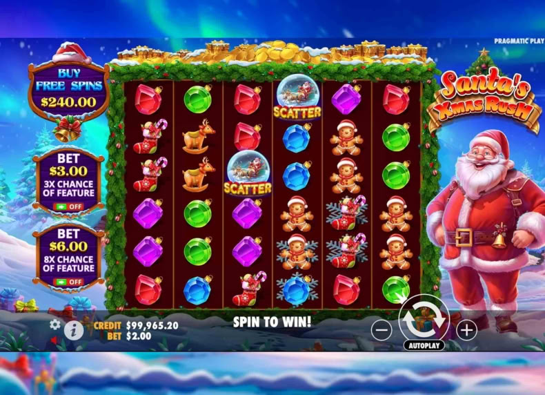 Santa’s Xmas Rush game - play for free