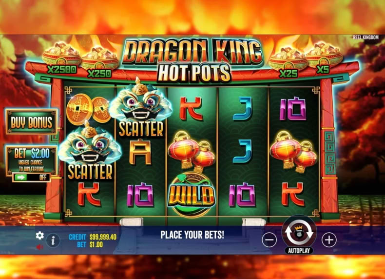 Dragon King Hot Pots game - play for free
