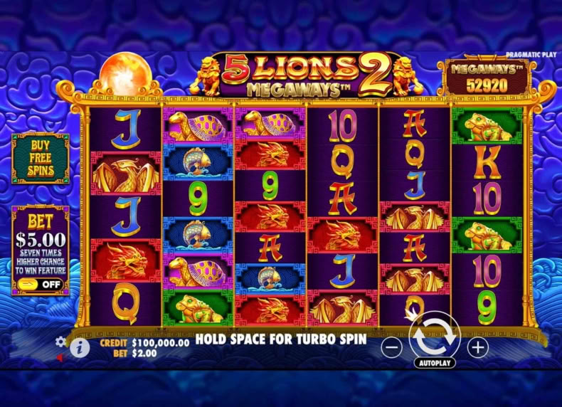 5 Lions Megaways™ 2 game - play for free