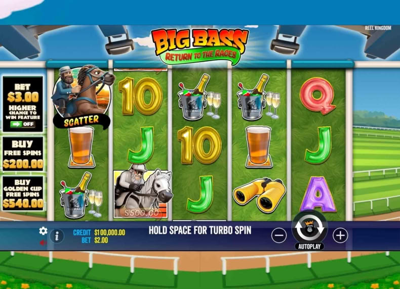 Big Bass Return to the Races game - play for free