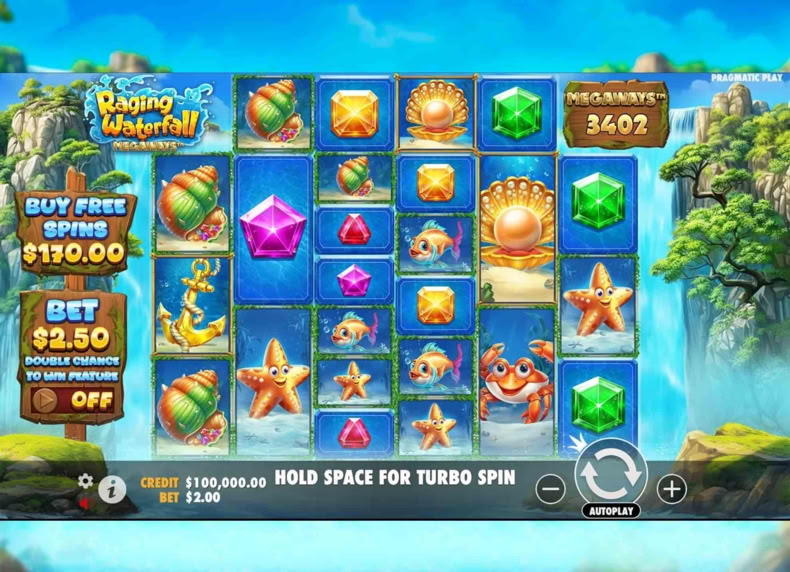 Raging Waterfall Megaways™ game - play for free