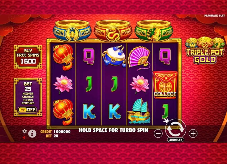 Triple Pot Gold game - play for free
