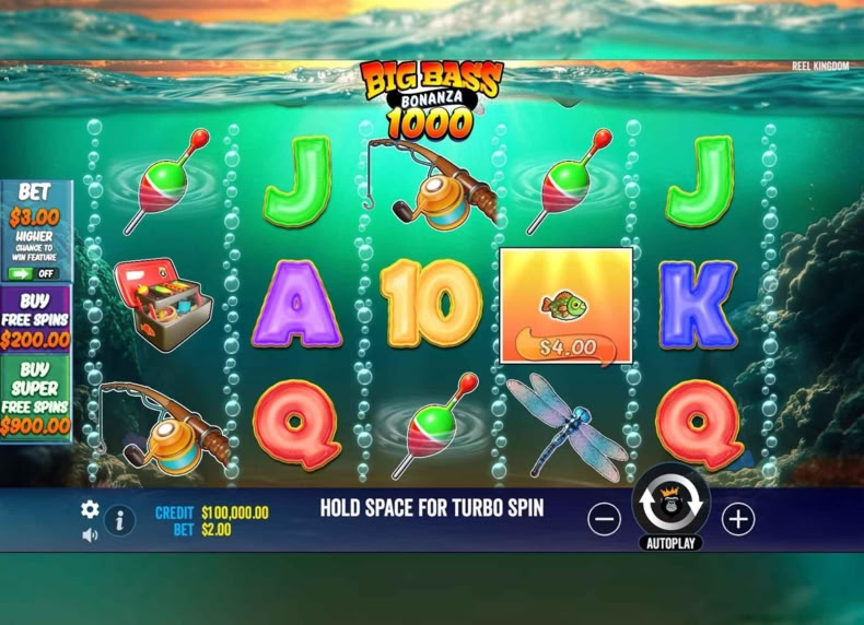 Big Bass Bonanza 1000 game - play for free