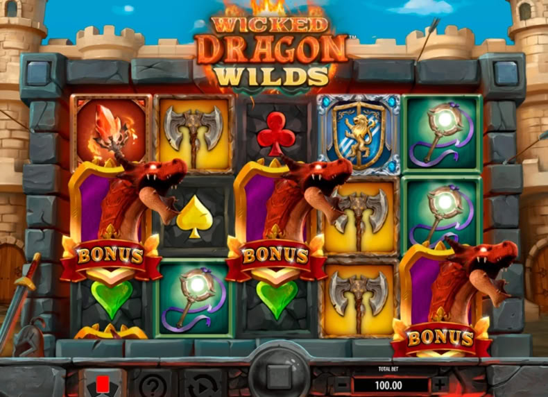 Wicked Dragon Wilds Mega Drop game - play for free